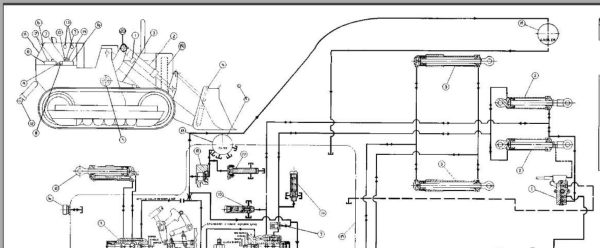 Caterpillar Track Type Loader 977K 11K Operators Service Manual Hydraulic Schematics 3