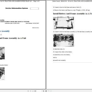 Caterpillar Track Type Tractor D3 79U Operators Maintenance Service Manual 1