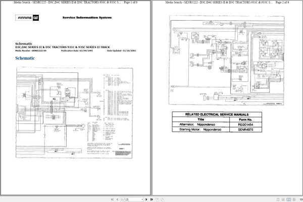Caterpillar Track Type Tractor D3C 5KG Operators Service Manual Schematics 3