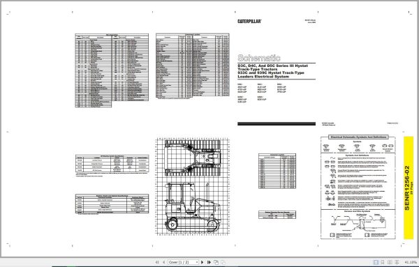 Caterpillar Track Type Tractor D3C III 4TS Operators Service Manual Schematics 3