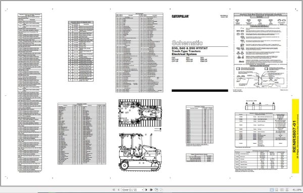 Caterpillar Track Type Tractor D3G CFC Operators Service Manual Schematics 3
