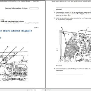 Caterpillar Track Type Tractor D4G HYD Operators Service Manual Schematics 1