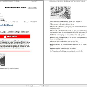 Caterpillar Track Type Tractor D4H 4NK Operators Service Manual Schematics 1