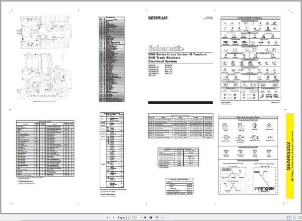 Caterpillar Track Type Tractor D4H 4NK Operators Service Manual Schematics 3