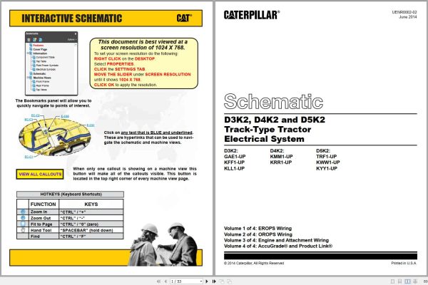 Caterpillar Track Type Tractor D4K2 LGP KRR Operators Service Manual Schematics 3