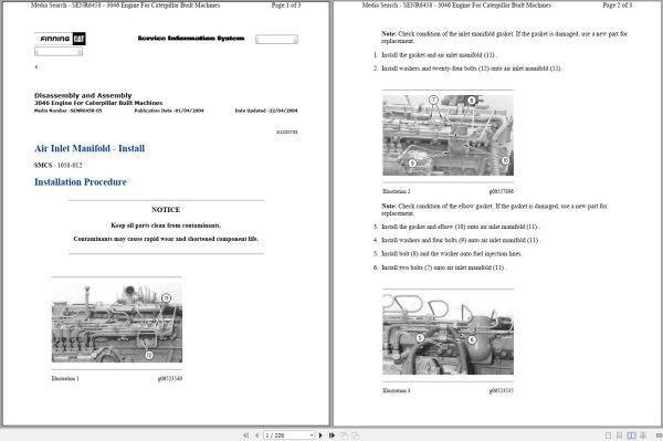 Caterpillar Track Type Tractor D5C III 8ZS Operators Service Manual Schematics 2