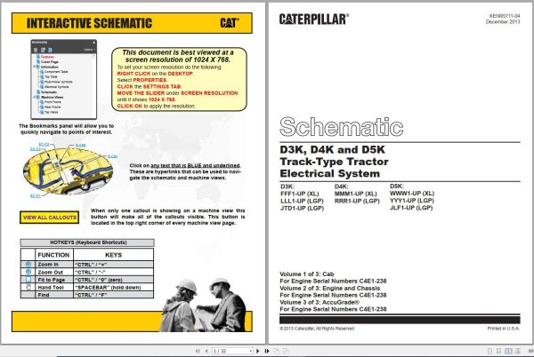Caterpillar Track Type Tractor D5K LGP YYY Operators Service Manual Schematics 3