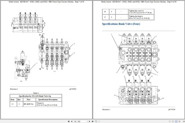 Caterpillar Track Type Tractor D5K2 XL KWW Operators Service Manual Schematics 2
