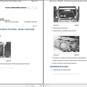 Caterpillar Track Type Tractor D5M 6AS Operators Service Manual Schematics 1