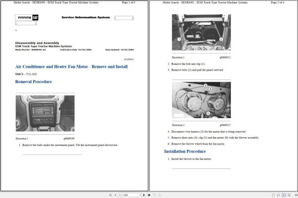 Caterpillar Track Type Tractor D5M 6AS Operators Service Manual Schematics 1