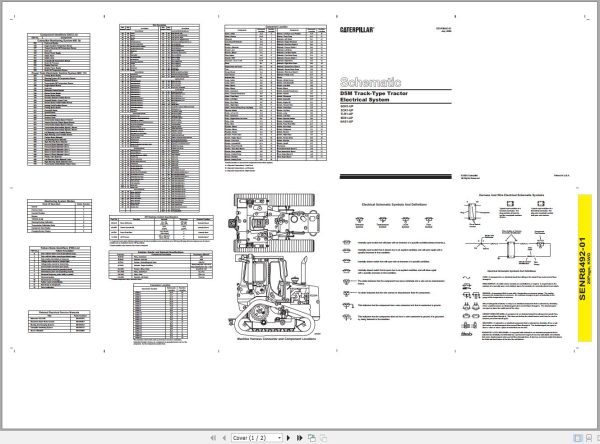 Caterpillar Track Type Tractor D5M 6AS Operators Service Manual Schematics 3