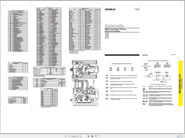 Caterpillar Track Type Tractor D5M 6GN Operators Service Manual Schematics 3