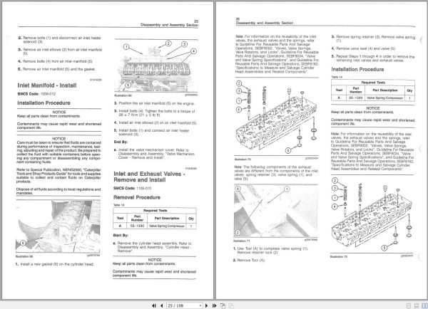 Caterpillar Track Type Tractor D5M 7LR Maintenance Service Manual Schematics 2