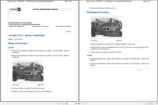 Caterpillar Track Type Tractor D5N CKT Operators Service Manual Schematics 2