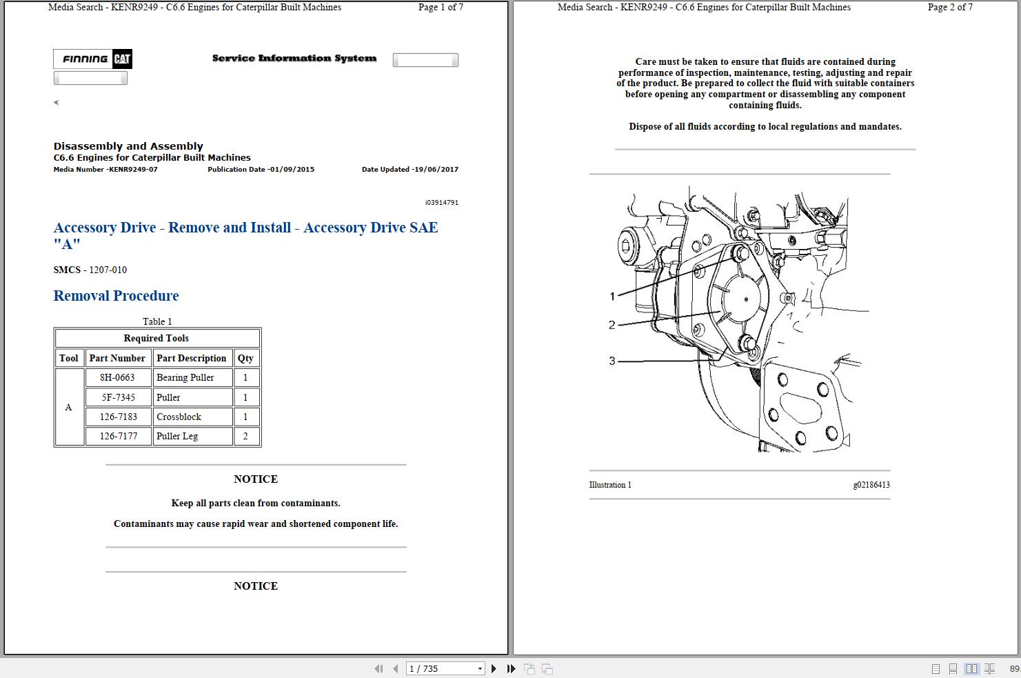 Caterpillar Track Type Tractor D62K2 XL WMR Operators Service Manual Schematics 1