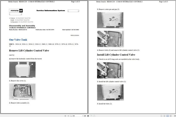 Caterpillar Track Type Tractor D6C 46J Operators Maintenance Service Manual 1