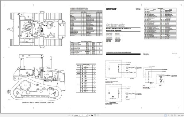 Caterpillar Track Type Tractor D6H 4YF Operators Service Manual Schematics 3