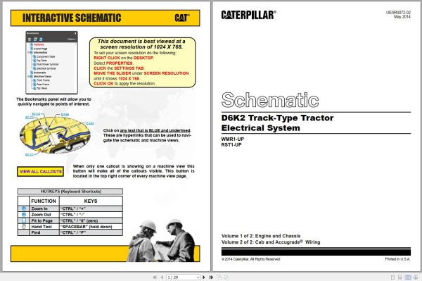Caterpillar Track Type Tractor D6K2 LGP RST Maintenance Service Manual Schematics 3