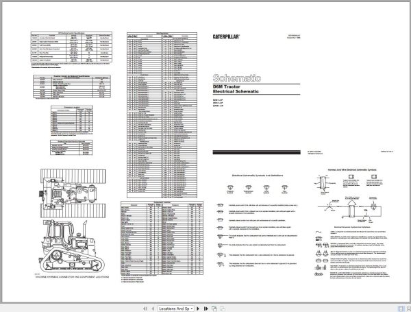 Caterpillar Track Type Tractor D6M 2RN Operators Service Manual Schematics 3