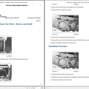 Caterpillar Track Type Tractor D6M 3WN Operators Service Manual Schematics 1
