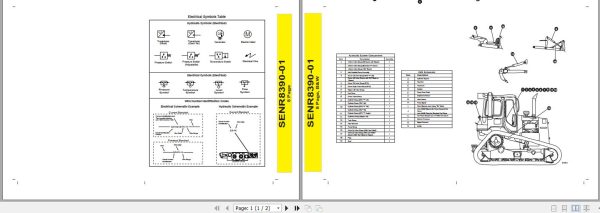 Caterpillar Track Type Tractor D6M 3WN Operators Service Manual Schematics 3