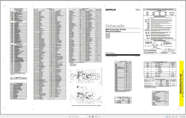 Caterpillar Track Type Tractor D6N AKM Operators Service Manual Schematics 3