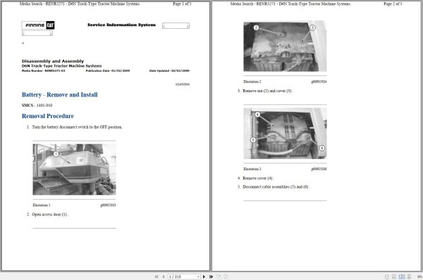 Caterpillar Track Type Tractor D6N ALH Operators Service Manual Schematics 1