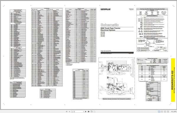 Caterpillar Track Type Tractor D6N ALH Operators Service Manual Schematics 3