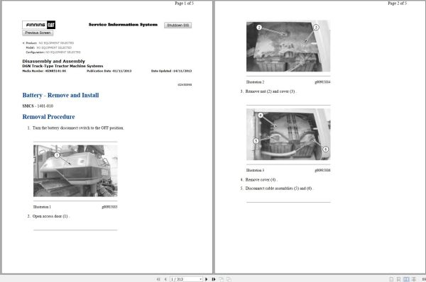 Caterpillar Track Type Tractor D6N DJY Operators Service Manual Schematics 1