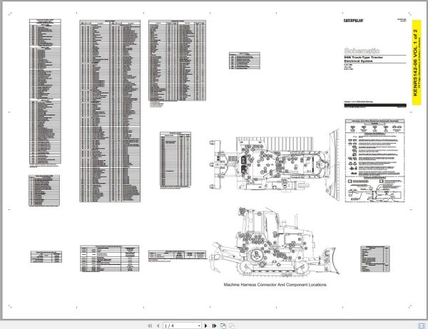 Caterpillar Track Type Tractor D6N DJY Operators Service Manual Schematics 3