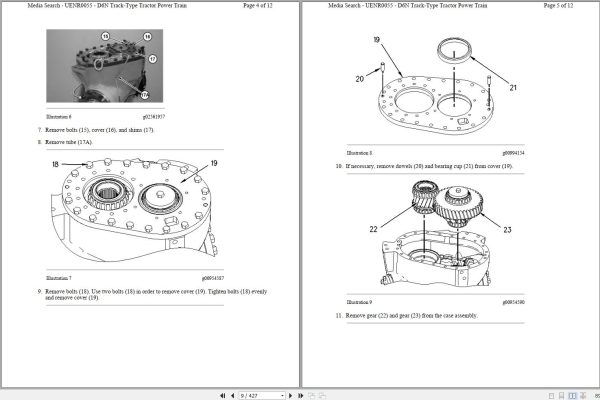 Caterpillar Track Type Tractor D6N LGP PBA Operators Service Manual Schematics 2