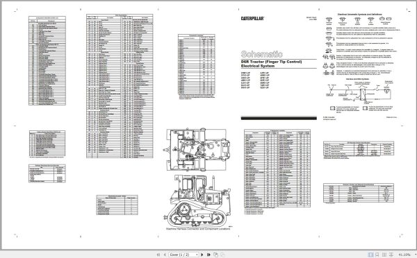 Caterpillar Track Type Tractor D6R 4MN Operators Service Manual Schematics 3
