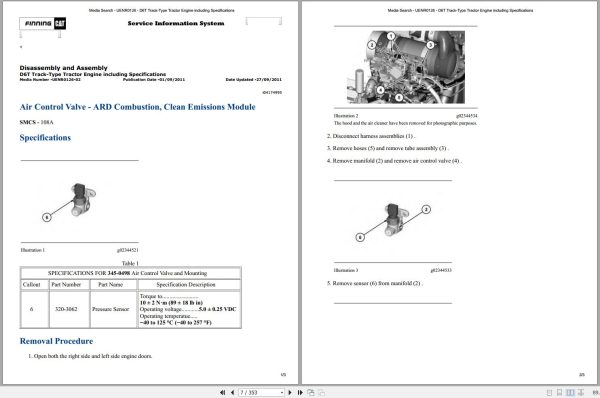 Caterpillar Track Type Tractor D6T XL DTD Operators Service Manual Schematics 2