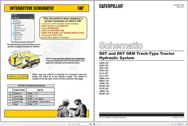 Caterpillar Track Type Tractor D6T XL DTD Operators Service Manual Schematics 3