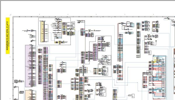 Caterpillar Track Type Tractor D7E Electrical Schematic KENR5613 2