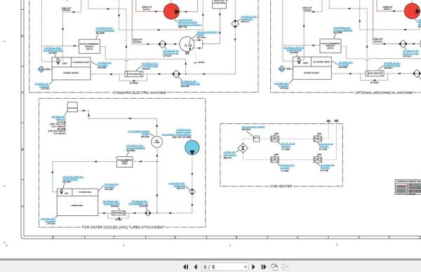 Caterpillar Track Type Tractor D7E2 Cooling System Schematic KENR5610 02 2