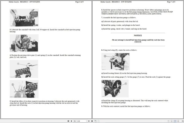 Caterpillar Track Type Tractor D7F 94N Operators Service Manual Schematics 2