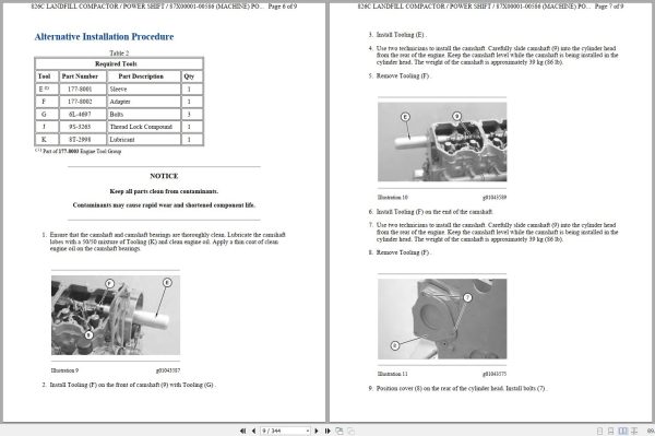 Caterpillar Track Type Tractor D8R II AKA Operators Service Manual Schematics 2