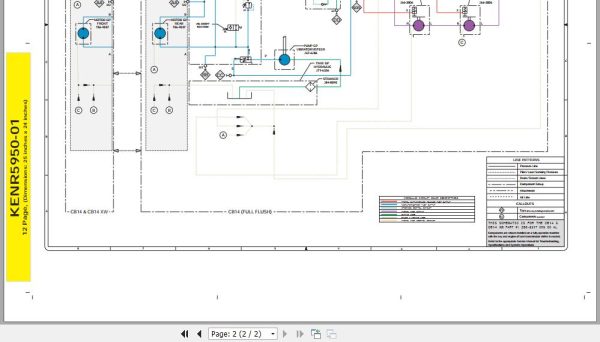 Caterpillar Vibratory Compactor CB 14 DTT Operators Service Manual Schematics 5