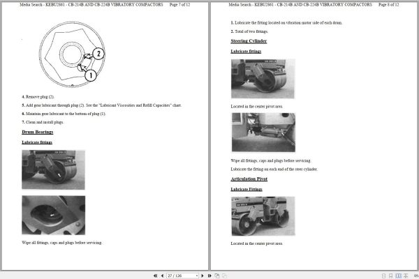 Caterpillar Vibratory Compactor CB 214B 6LF Operators Service Manual 3