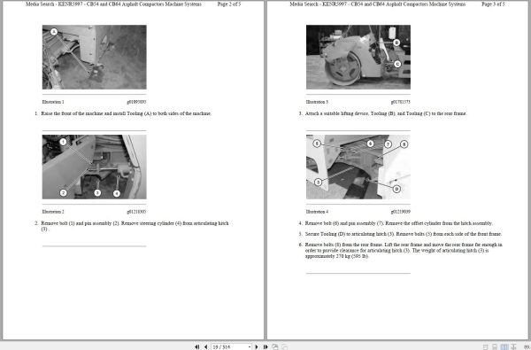 Caterpillar Vibratory Compactor CB 64 DJM Operators Service Manual Schematics 2