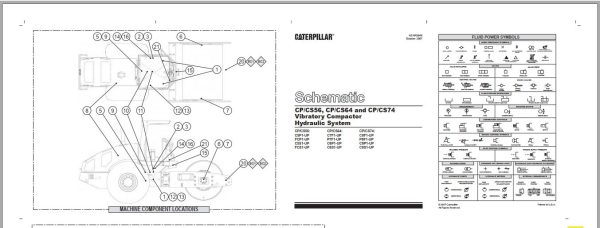 Caterpillar Vibratory Compactor CS 56 C5S Operators Service Manual Schematics 4