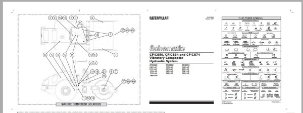 Caterpillar Vibratory Compactor CS 56 JMM Operators Service Manual Schematics 4