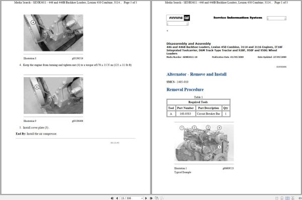 Caterpillar Vibratory Compactor CS 563D 1SZ Operators Service Manual Schematics 2