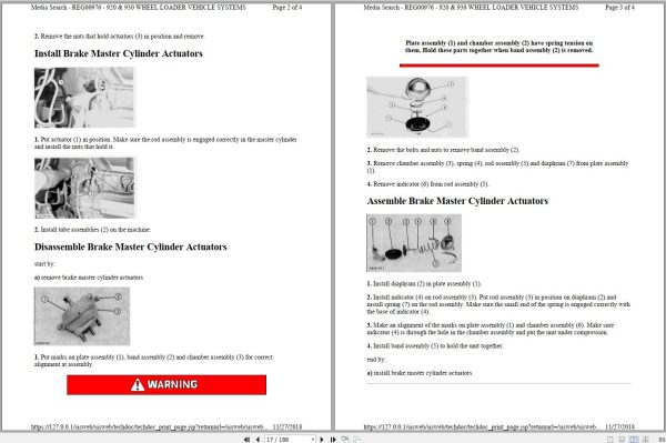 Caterpillar Wheel Loader 920 62K Operators Service Manual Schematics 2