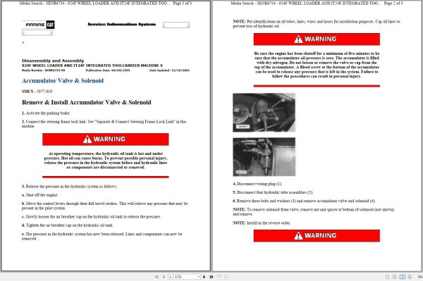 Caterpillar Wheel Loader 924F 5NN Operators Service Manual Schematics 1