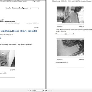 Caterpillar Wheel Loader 924GZ 6YW Operators Service Manual Schematics 1
