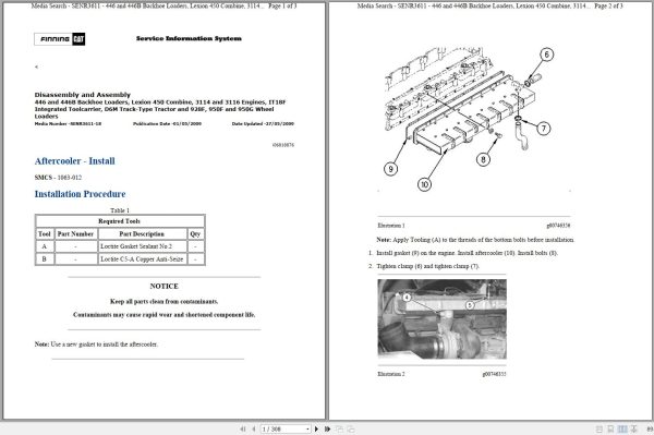 Caterpillar Wheel Loader 928F 7YM Operators Service Manual Schematics 1