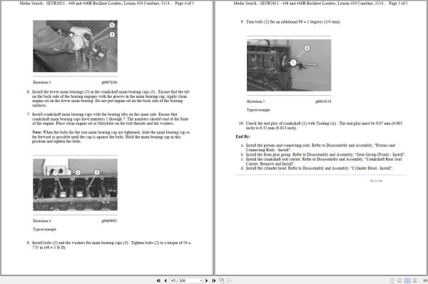 Caterpillar Wheel Loader 928F 7YM Operators Service Manual Schematics 2