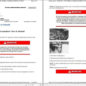 Caterpillar Wheel Loader 928F 8AK Operators Service Manual Schematics 1